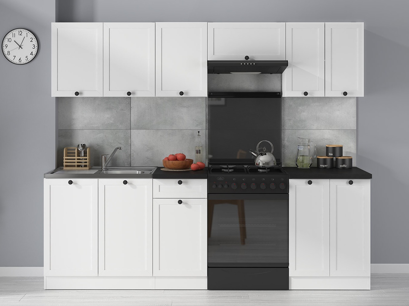 Kolekcija kuhinje Classic White Oak