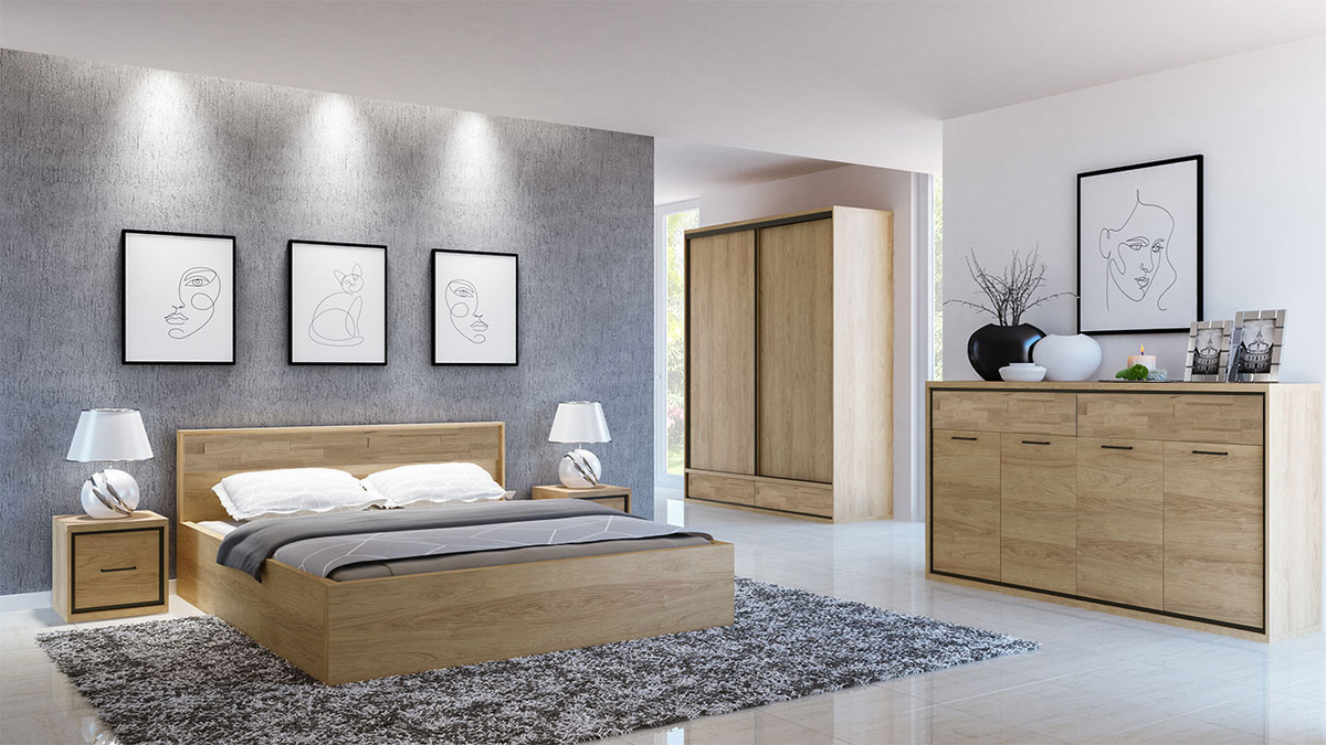 Ormar Etrmoni 109 (Svetlo drvo + Hrast)