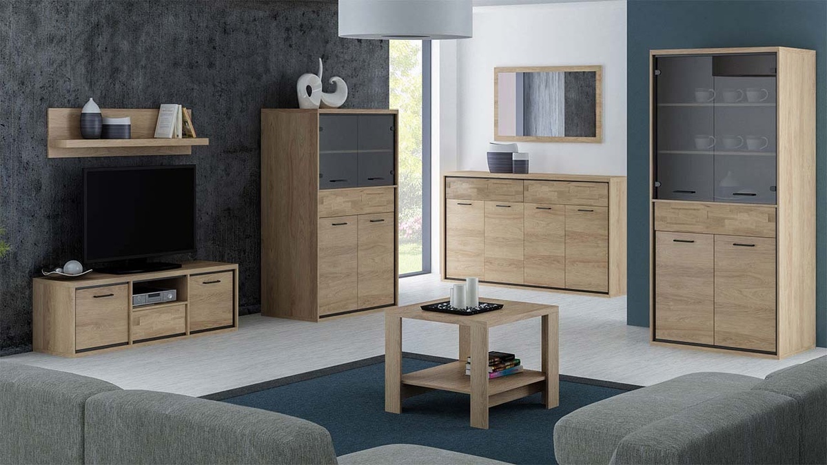 Polica Etrmoni 102 (Svetlo drvo + Hrast)