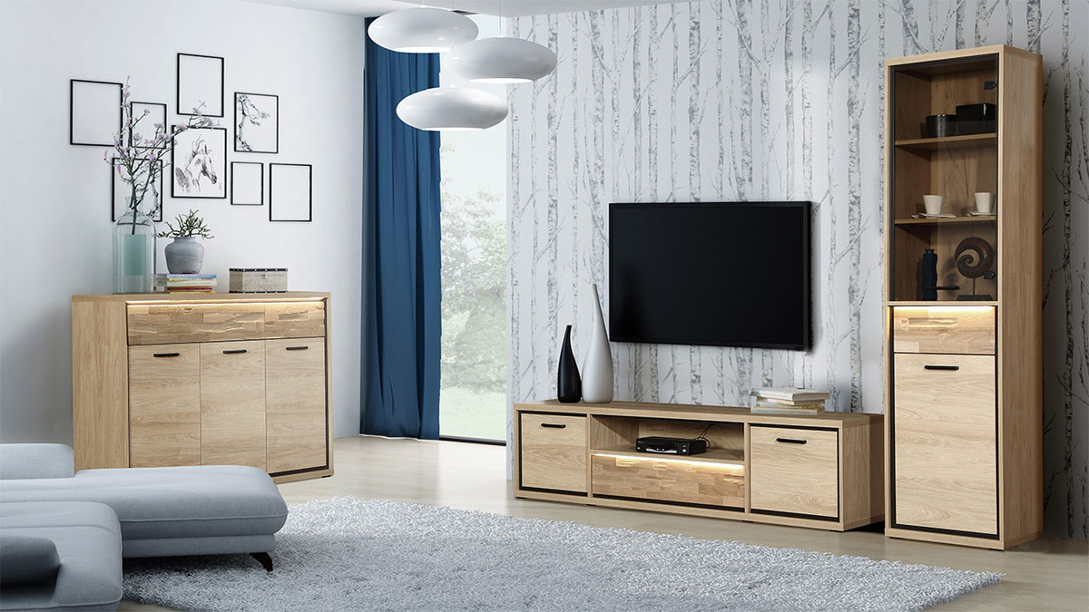 Polica Etrmoni 108 (Svetlo drvo + Hrast)