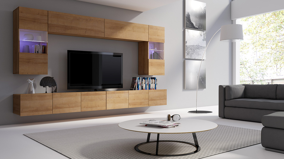 Zidni ormarić Tivdalu 102 (Zlatni hrast)