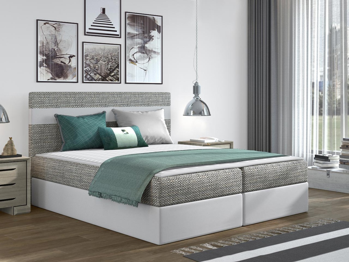 Boxspring krevet Memphis 101 (Lawa 05 + Soft 017)
