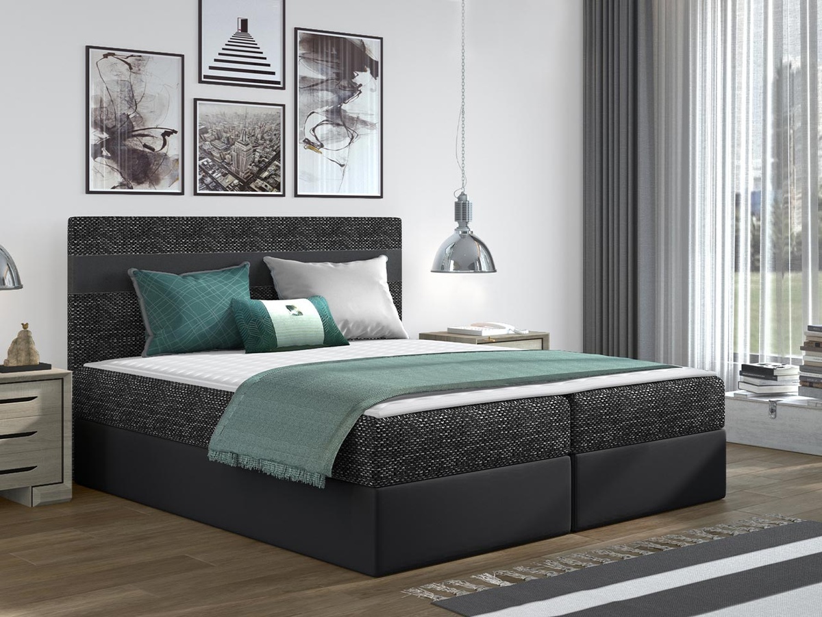 Boxspring krevet Memphis 101 (Lawa 06 + Soft 011)