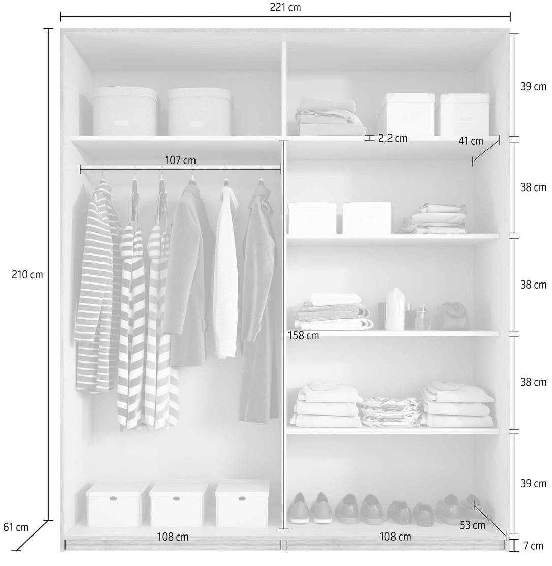 Ormar Levruvu 105 (Manastirski hrast + Crno)