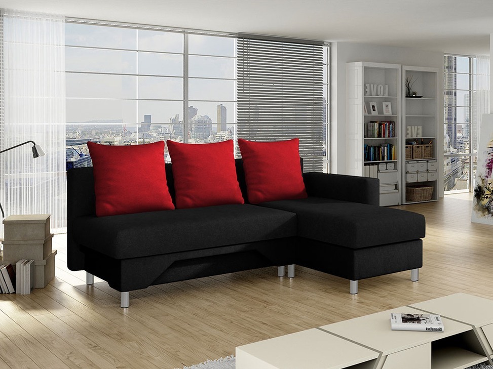 Ugaona sofa Akron 100 (Suedine 1 + Suedine 3100)