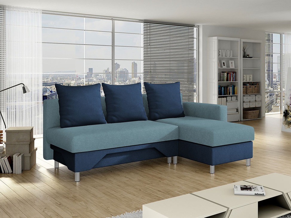 Ugaona sofa Akron 100 (Suedine 9 + Suedine 390)