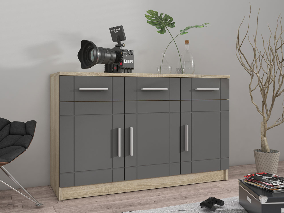 Komoda Tucson 145 (Sonoma hrast + Graphite)