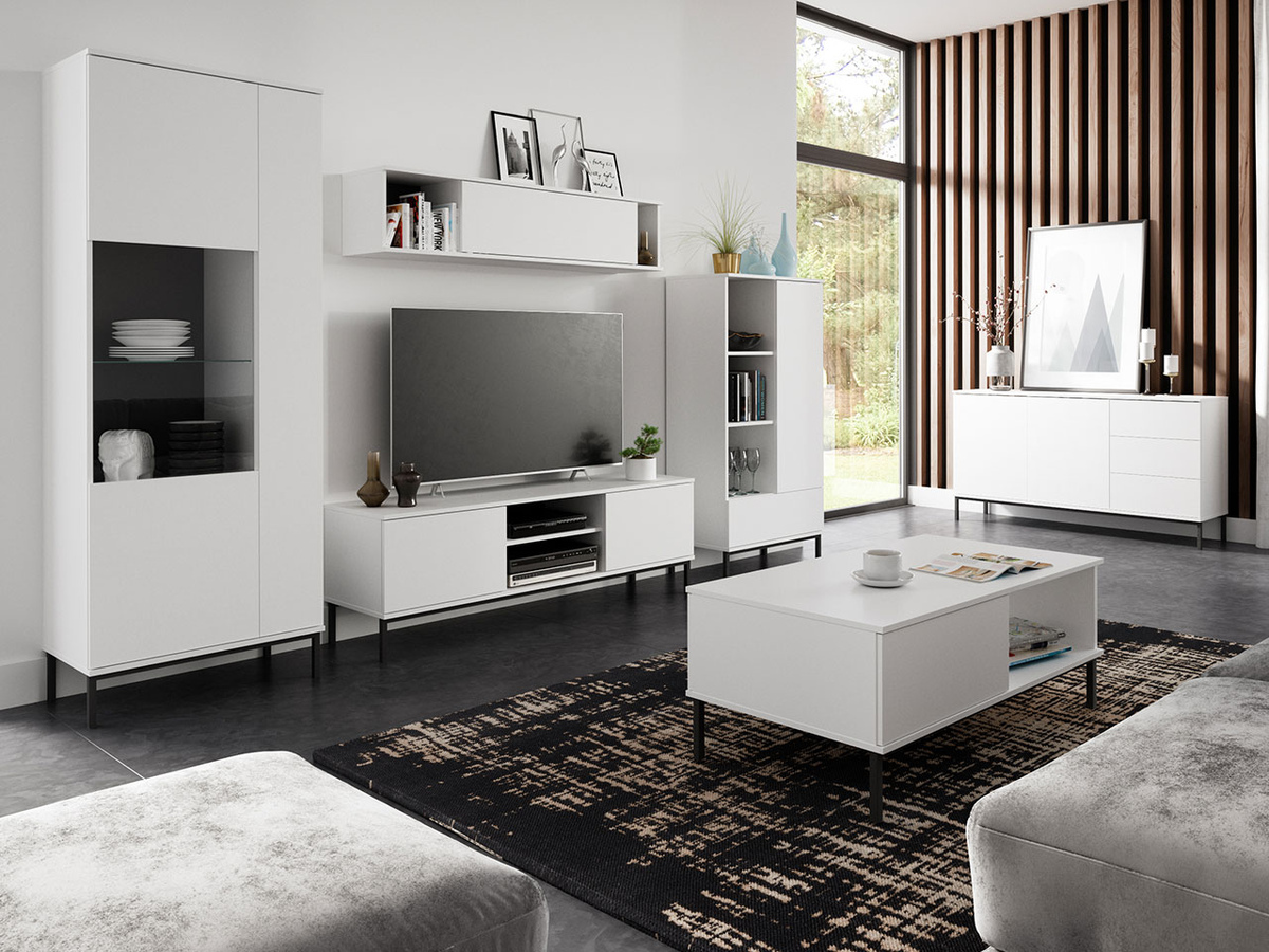 Set za dnevnu sobu Lomsore 107 (Belo)