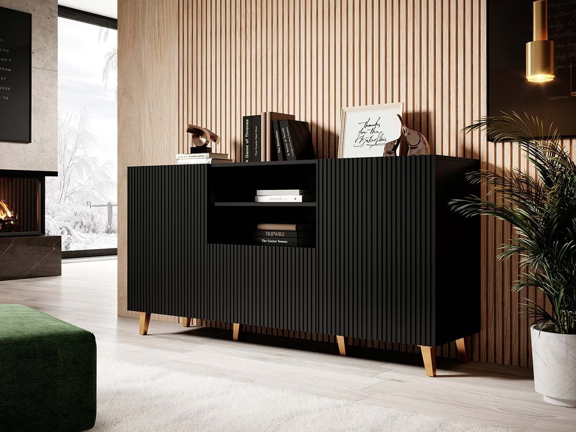 Komoda Levmari 100 (Crno)