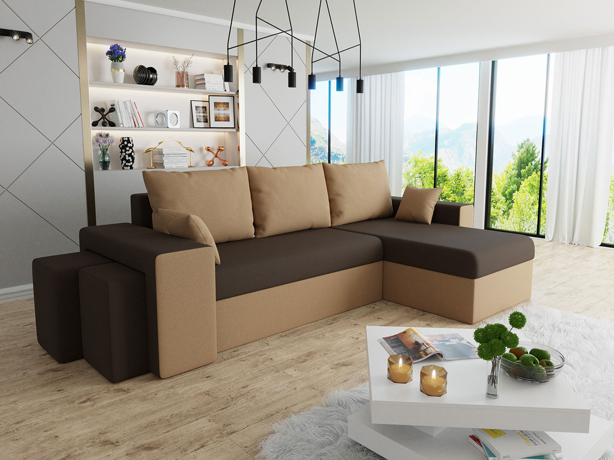 Ugaona sofa Memphis 124 (Mikrofaza 48 + Mikrofaza 41)