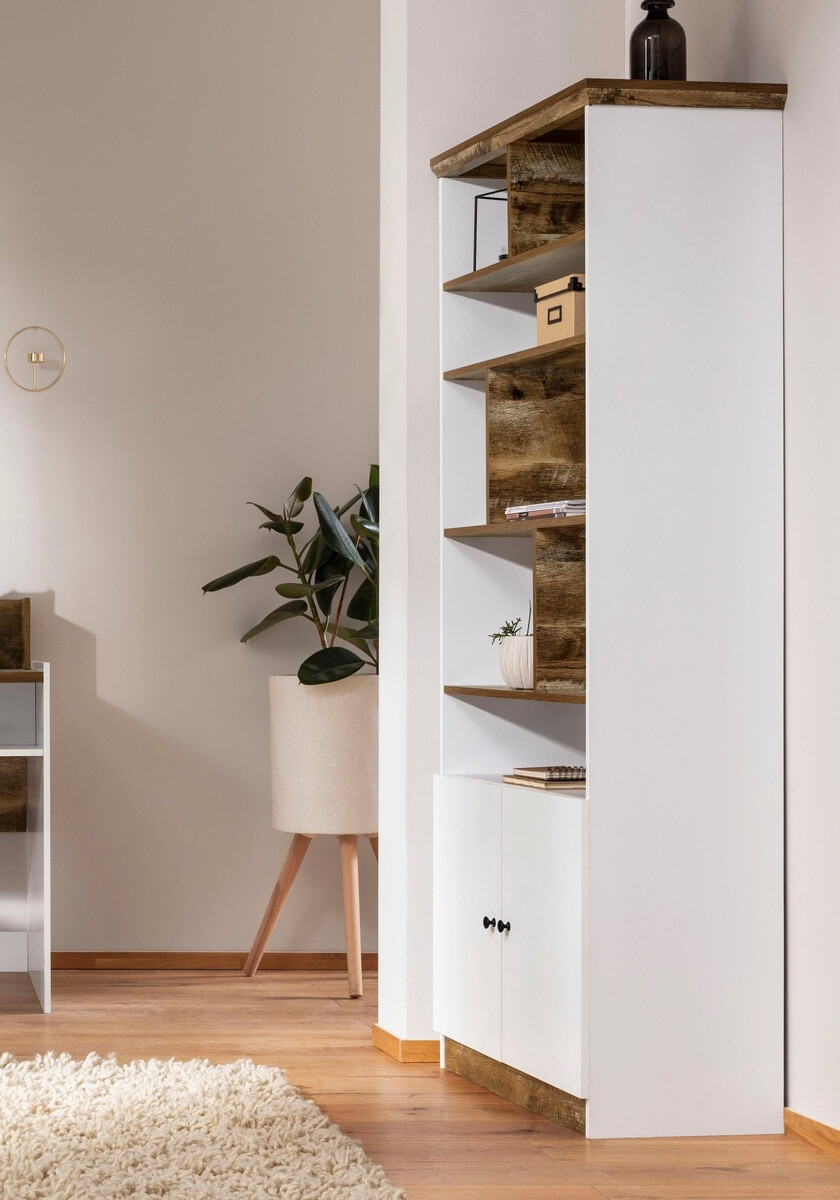 Polica Felmave 104 (Belo + Hrast)