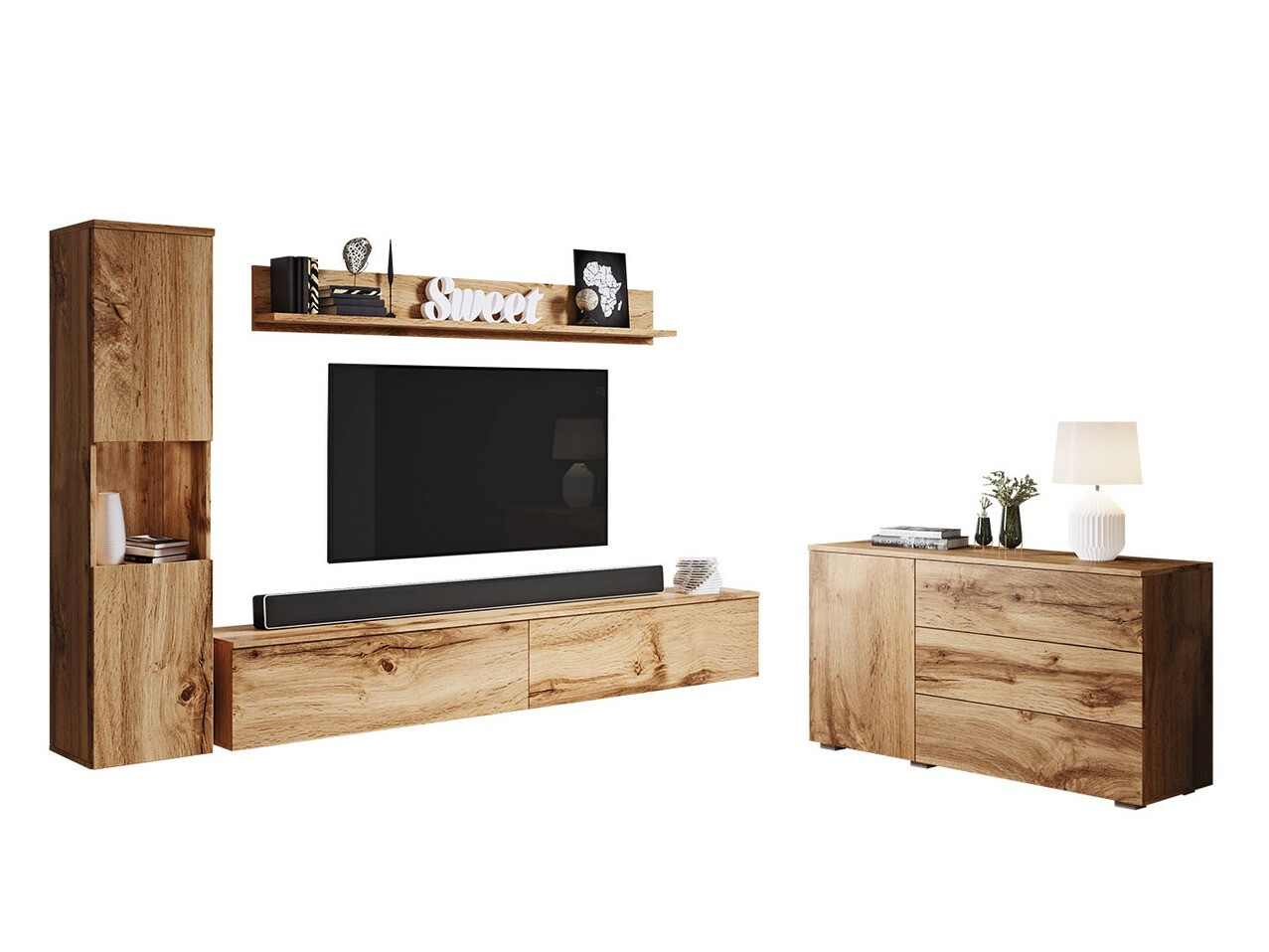 Set za dnevnu sobu Sarasota 132 (Hrast Votan)