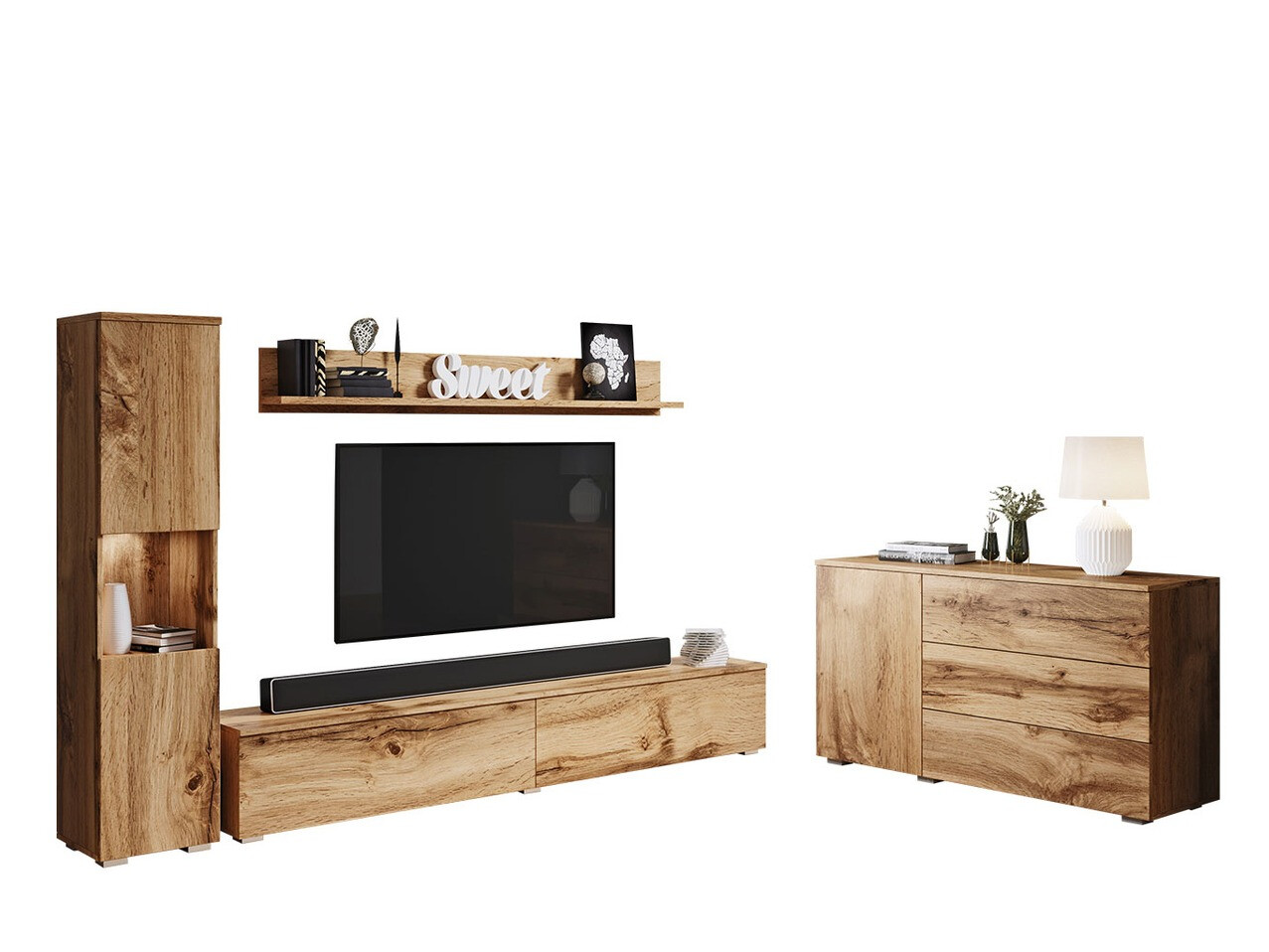 Set za dnevnu sobu Sarasota 132 (Hrast Votan)