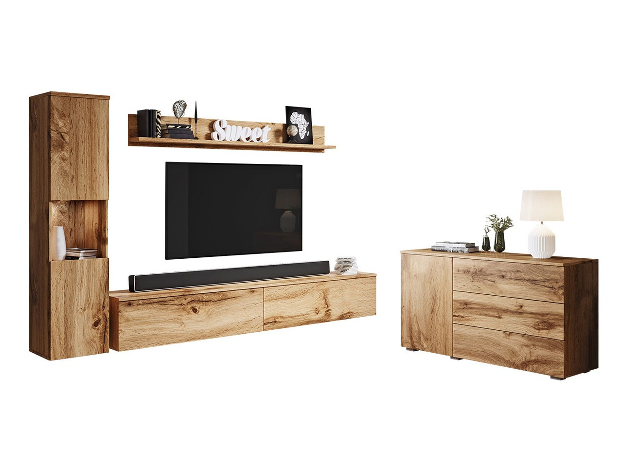 Set za dnevnu sobu Sarasota 132 (Hrast Votan)