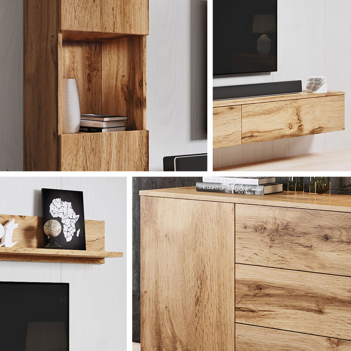 Set za dnevnu sobu Sarasota 132 (Вотан храст)