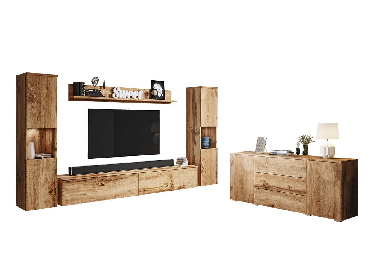 Set za dnevnu sobu Sarasota 133 (Вотан храст)