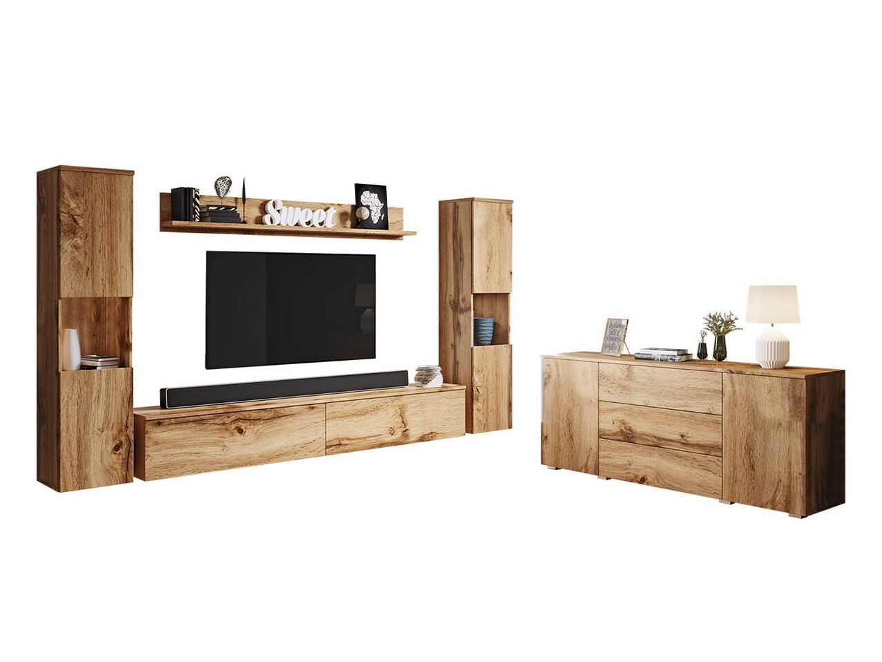 Set za dnevnu sobu Sarasota 133 (Вотан храст)