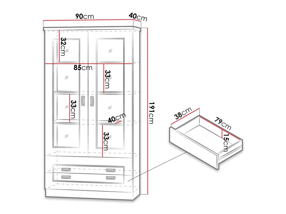 Polica Lircava 107 (Храст лефкас)