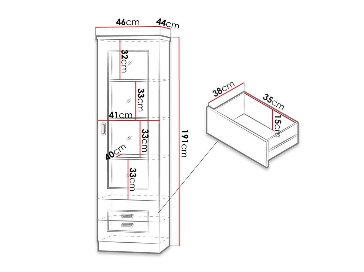 Polica Lircava 108 (Храст лефкас)