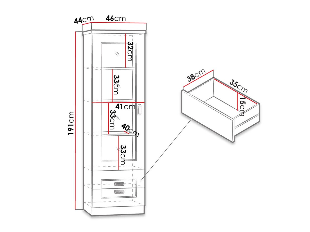 Polica Lircava 109 (Aged oak)