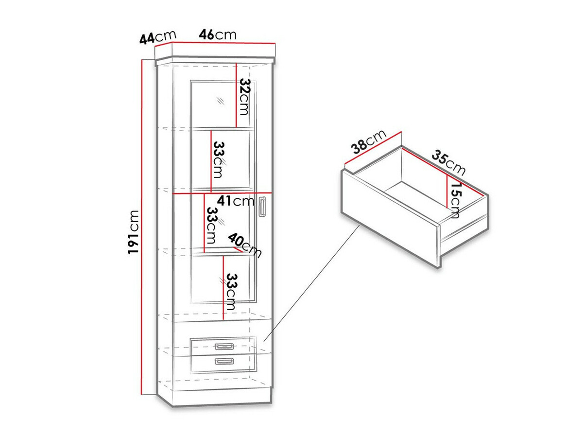Polica Lircava 109 (Храст лефкас)