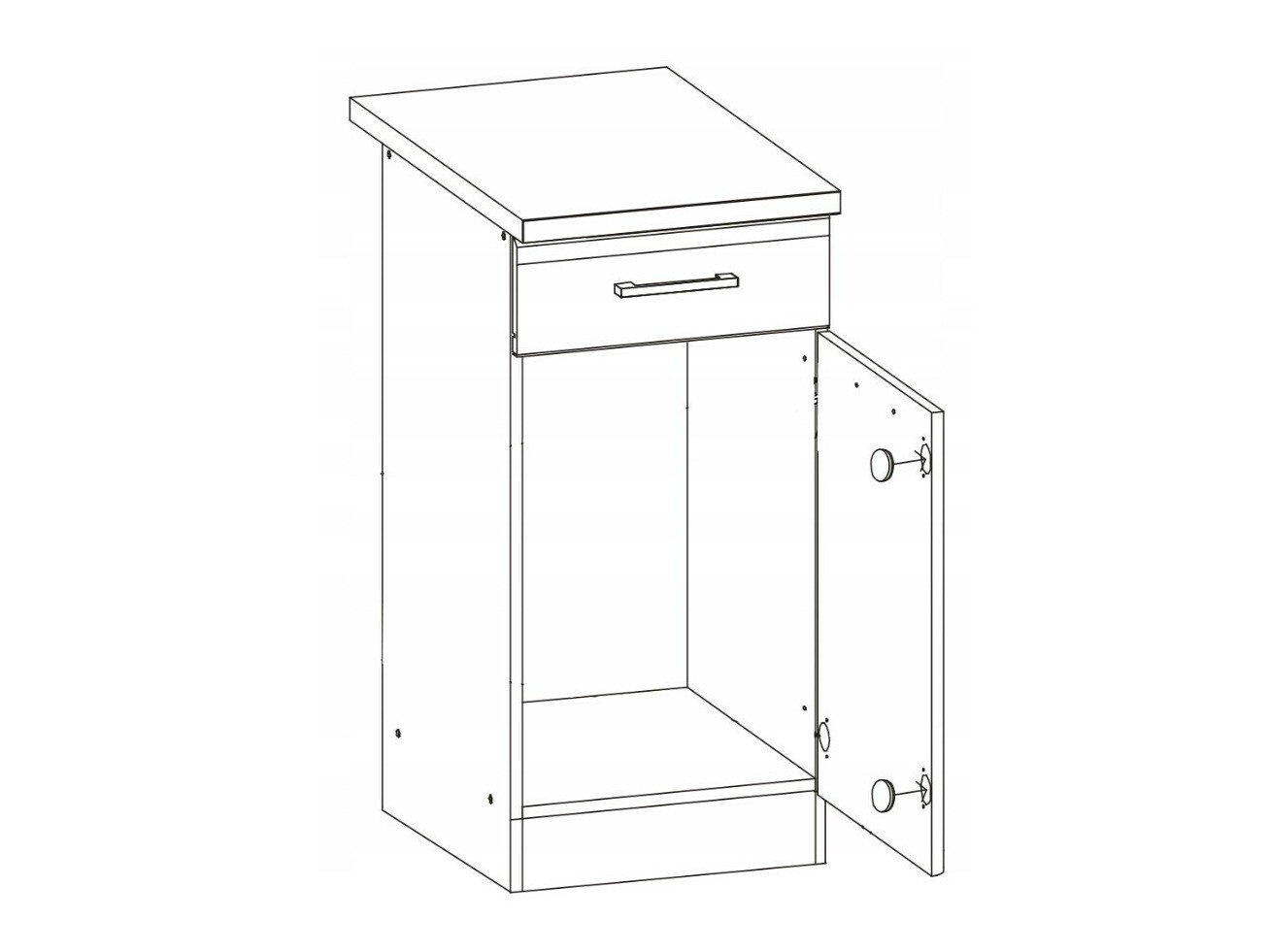 Modularni ormar sa fiokom i vratima Eli Light 101