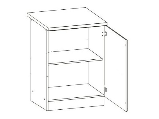 Modularni ormar sa vratima Eli Dark 103