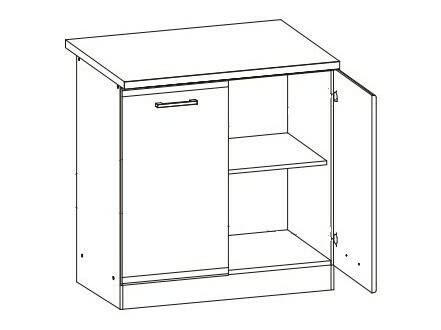 Modularni ormar sa vratima Eli Dark 105