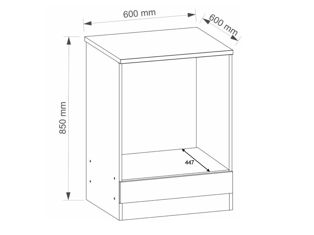 Modularni ormar za ugradne uređaje Eli Light 104