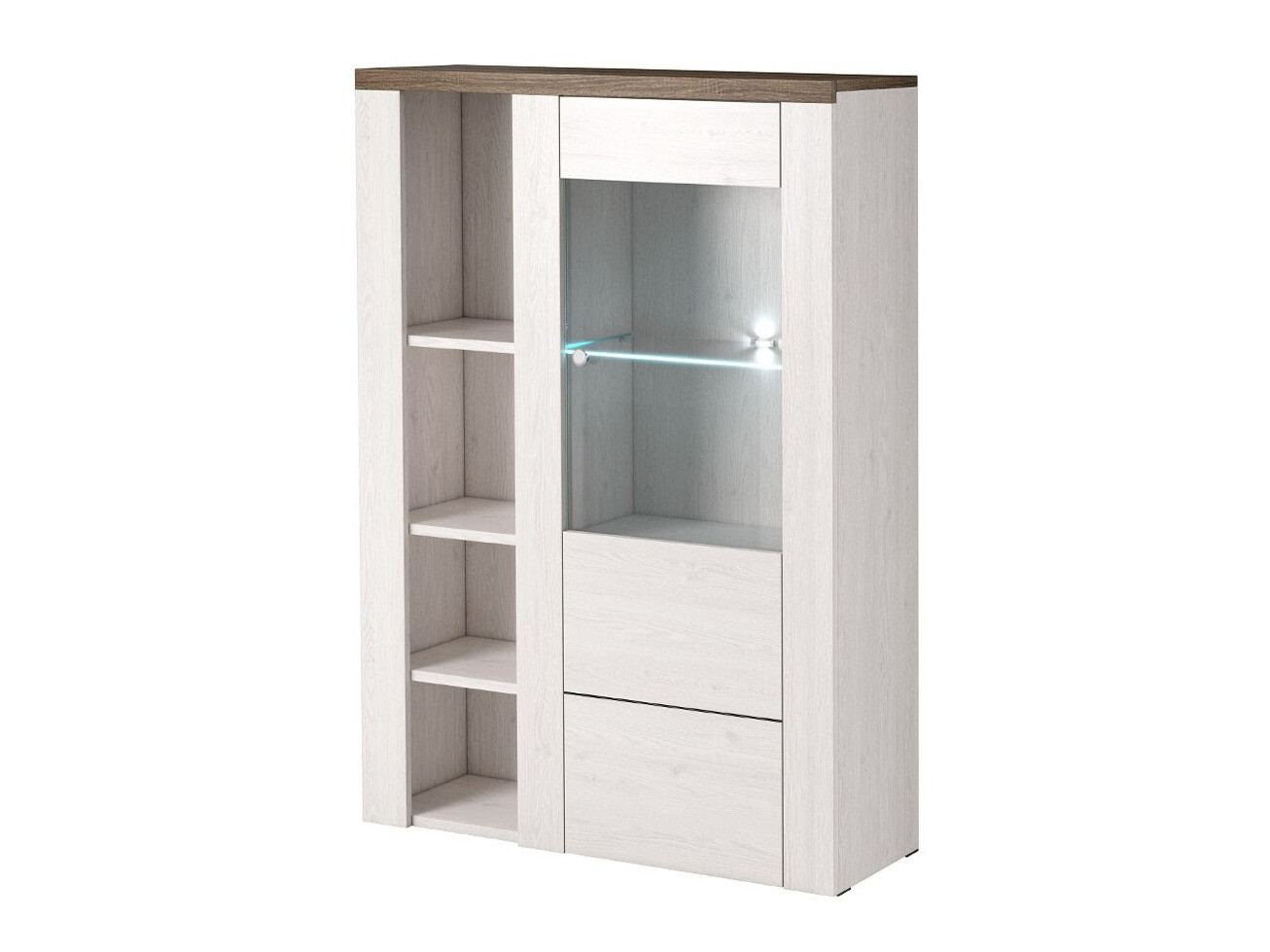 Polica Salelbo 104 (Sibu ariš + Trufel hrast)