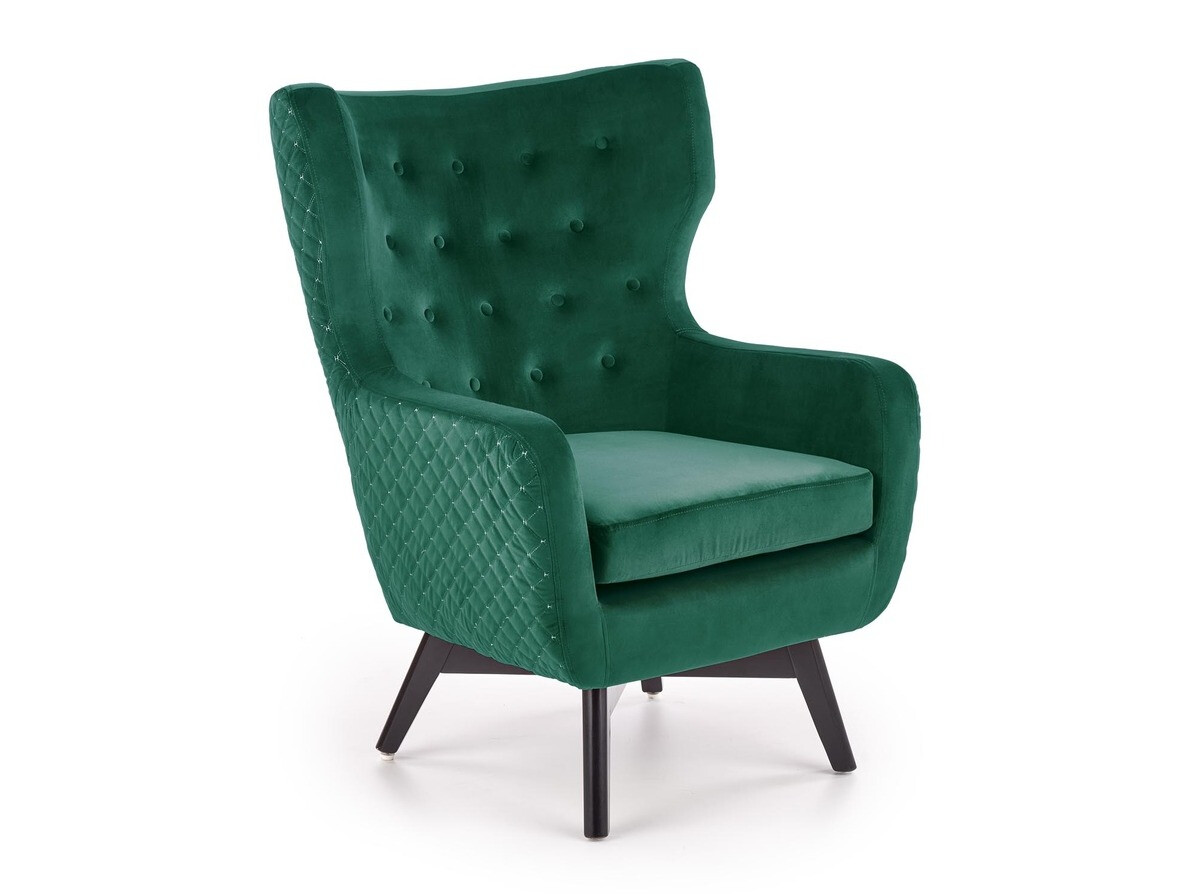 Fotelja Houston 836 (Tamno zelena + Crno)