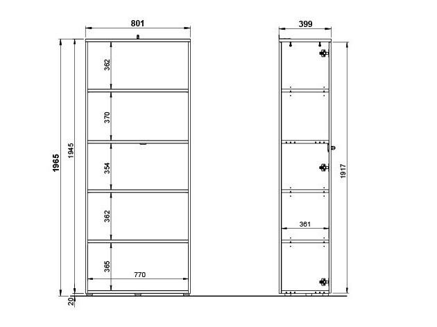 Polica Eliromo 106 (Svetloosiva)
