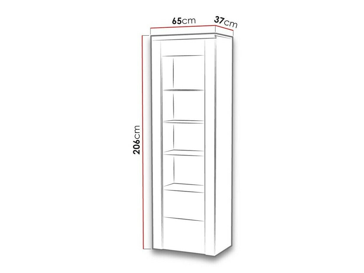 Polica Salelbo 102 (Sibu ariš + Trufel hrast)