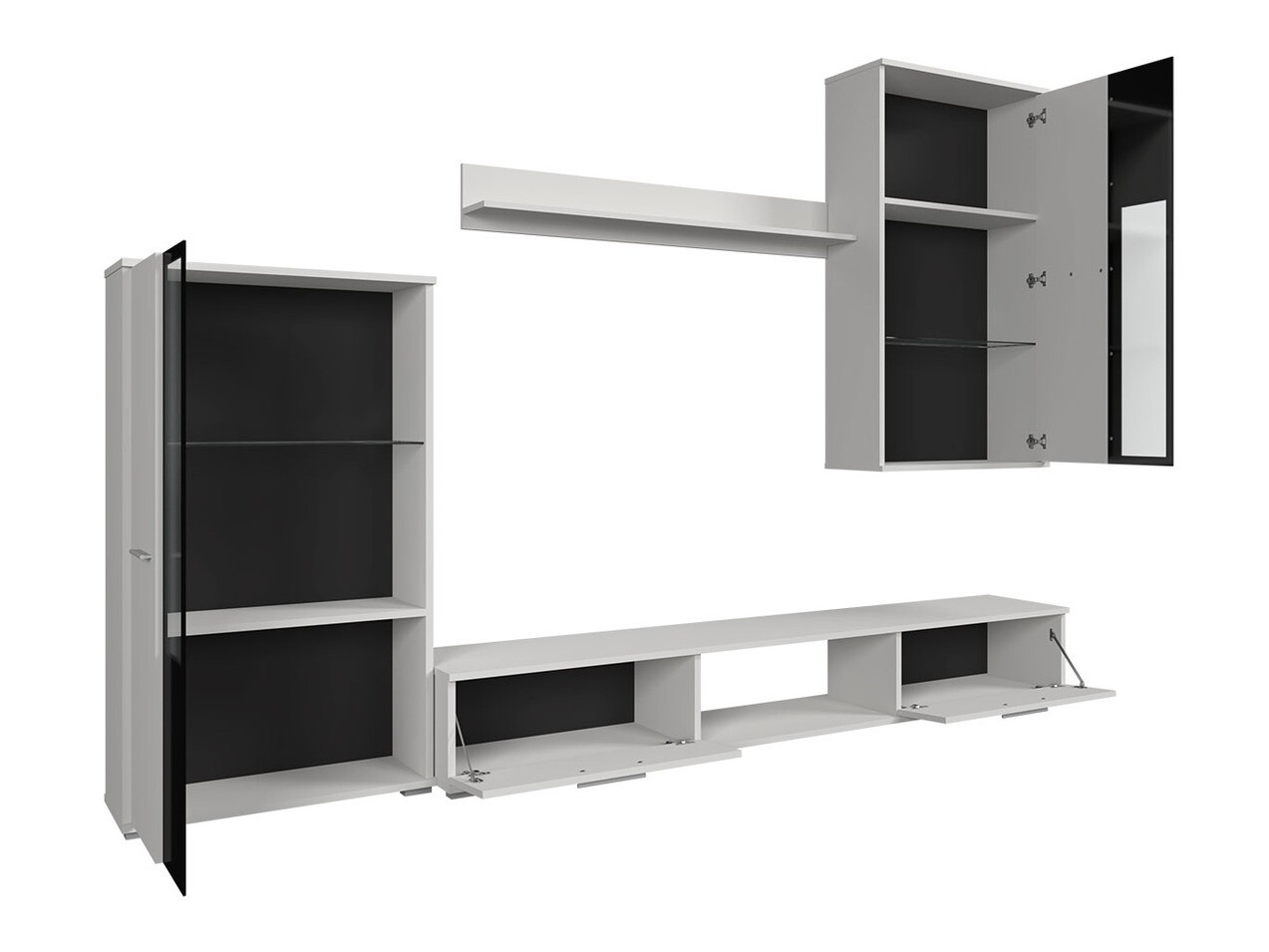 Set za dnevnu sobu Genio (Artisan hrast + Belo)