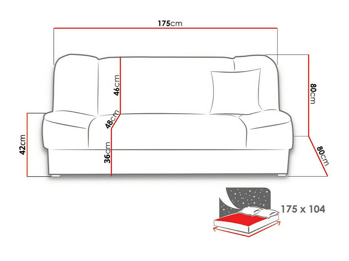 Sofa na razvlačenje Myreva (Orinoco 85)