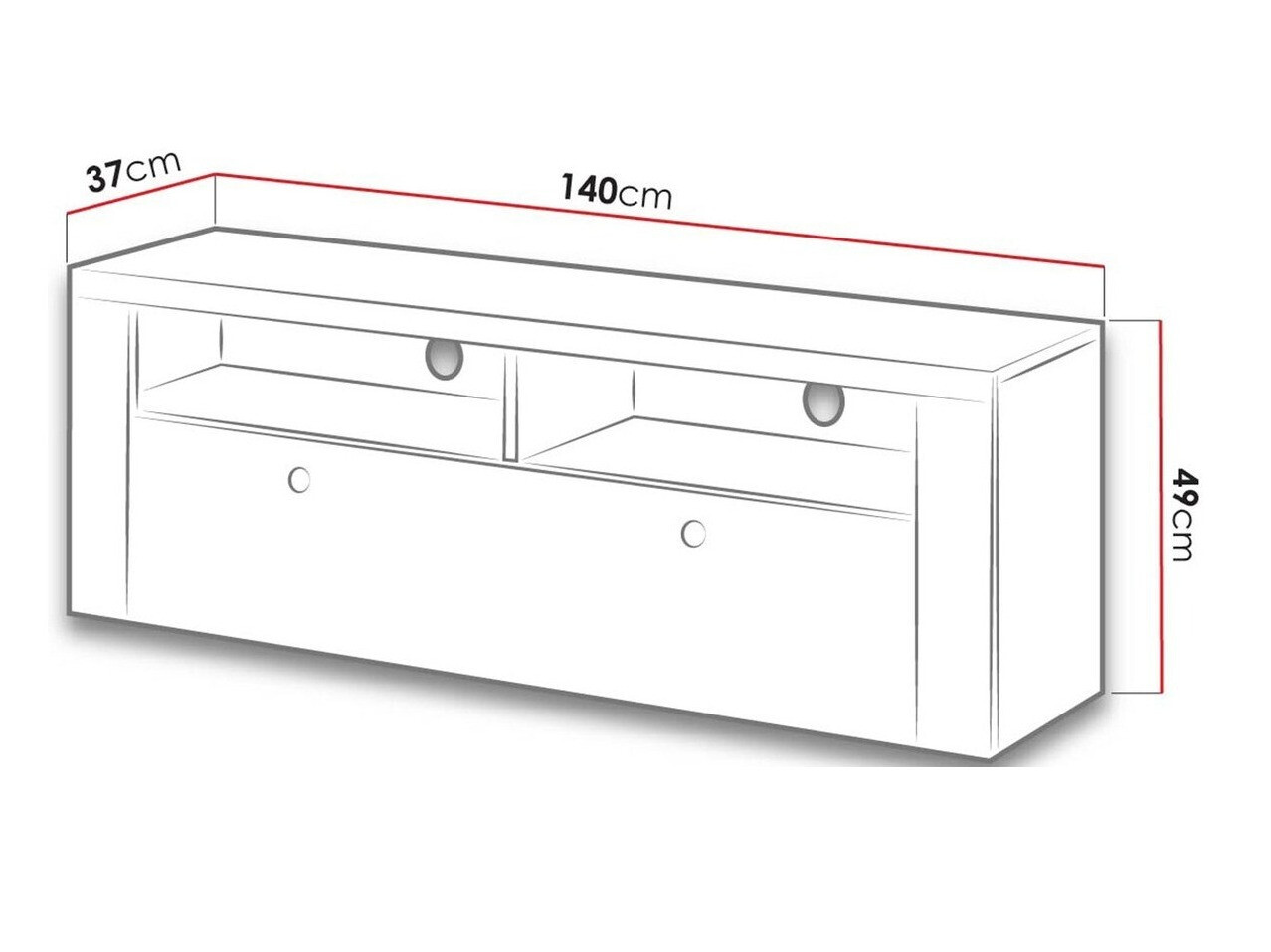 TV sto Salelbo 103 (Sibu ariš + Trufel hrast)