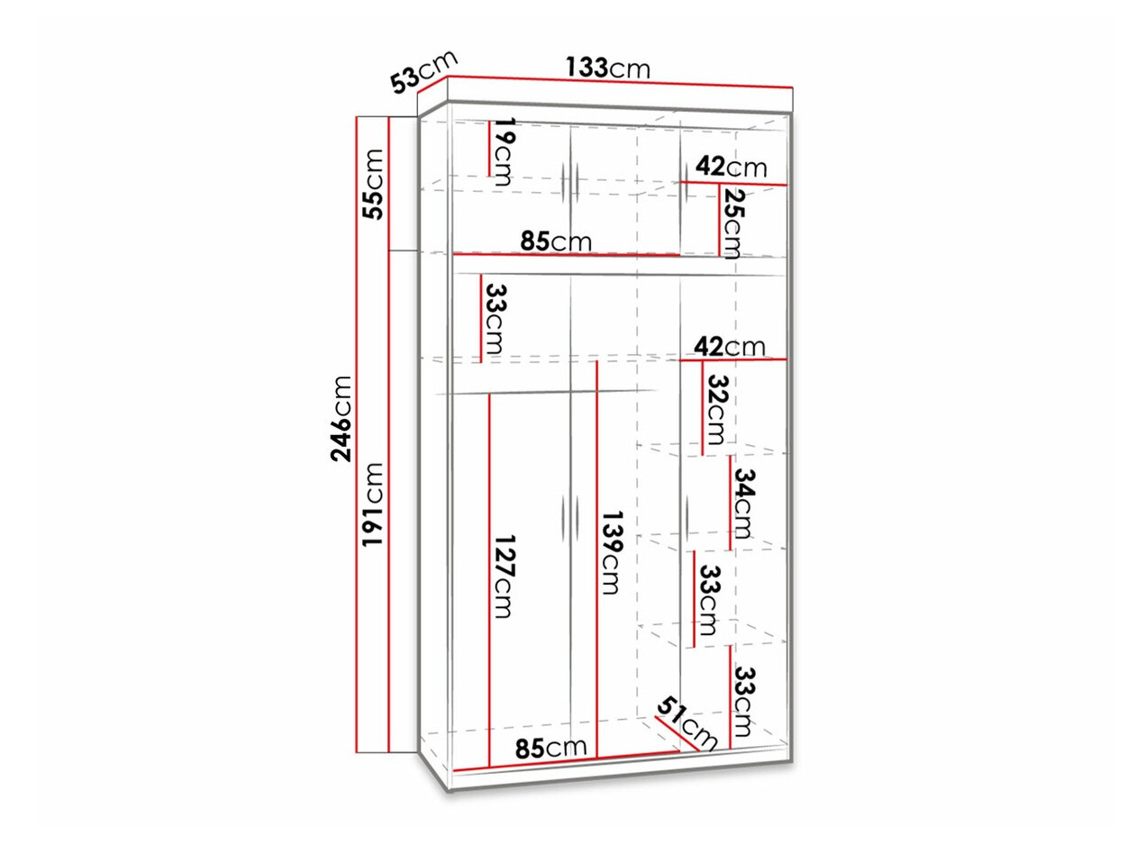 Ormar Novduni 105 (Храст лефкас)