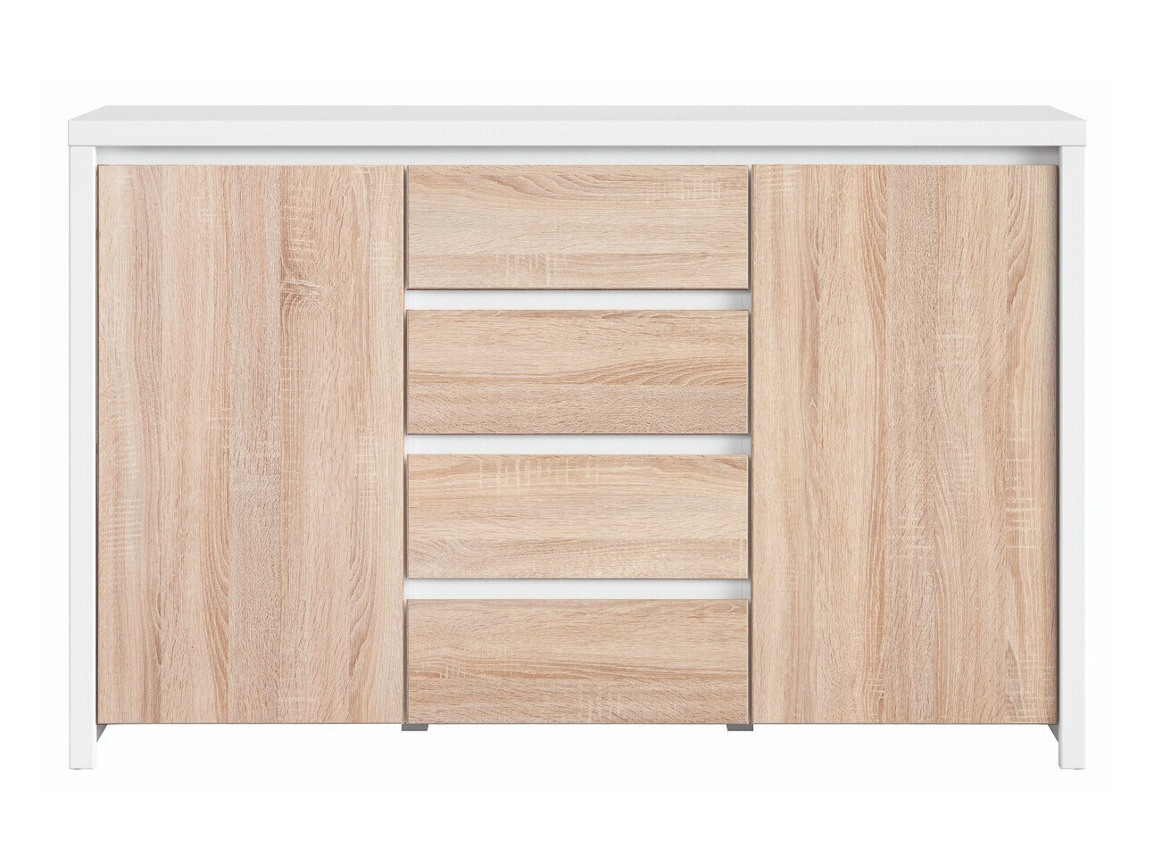 Komoda Nolroma 103 (Belo + Sonoma hrast)