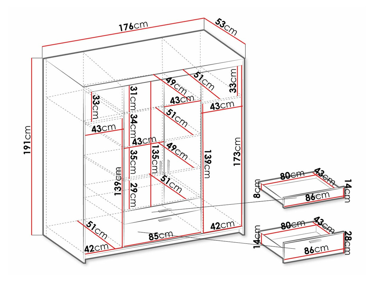 Ormar Novduni 107 (Sonoma hrast)