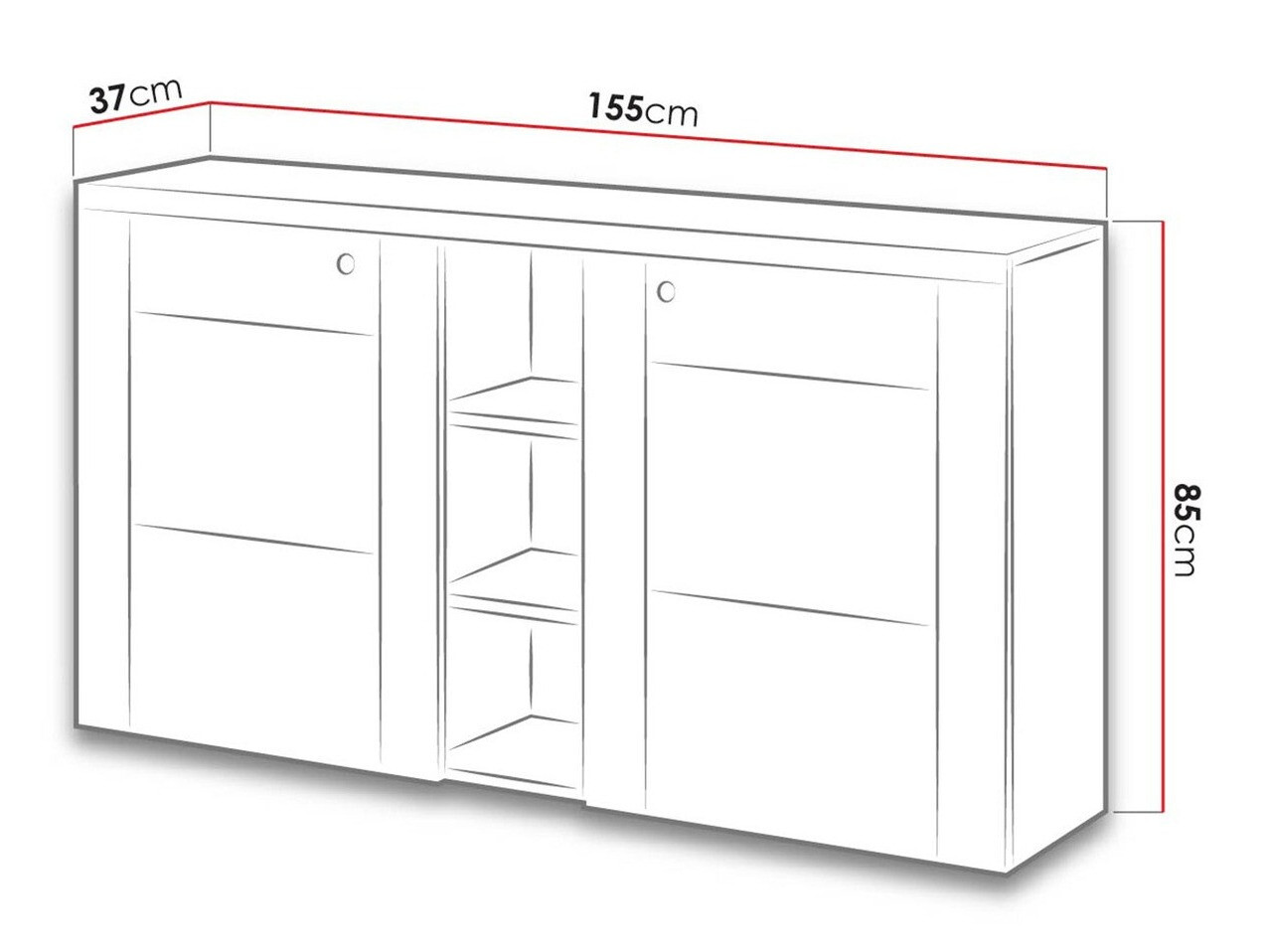 Ormarić Salelbo 106 (Riviera hrast)