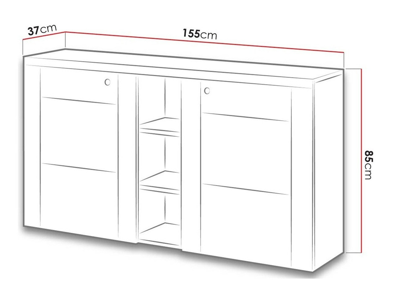 Ormarić Salelbo 106 (Sibu ariš + Trufel hrast)