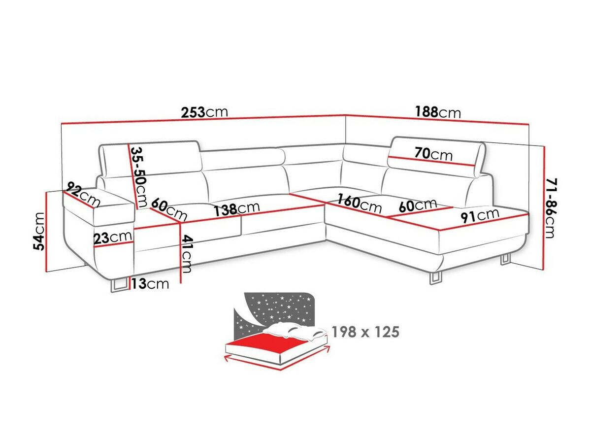 Ugaona sofa Comfivo 306 (Manila 35)