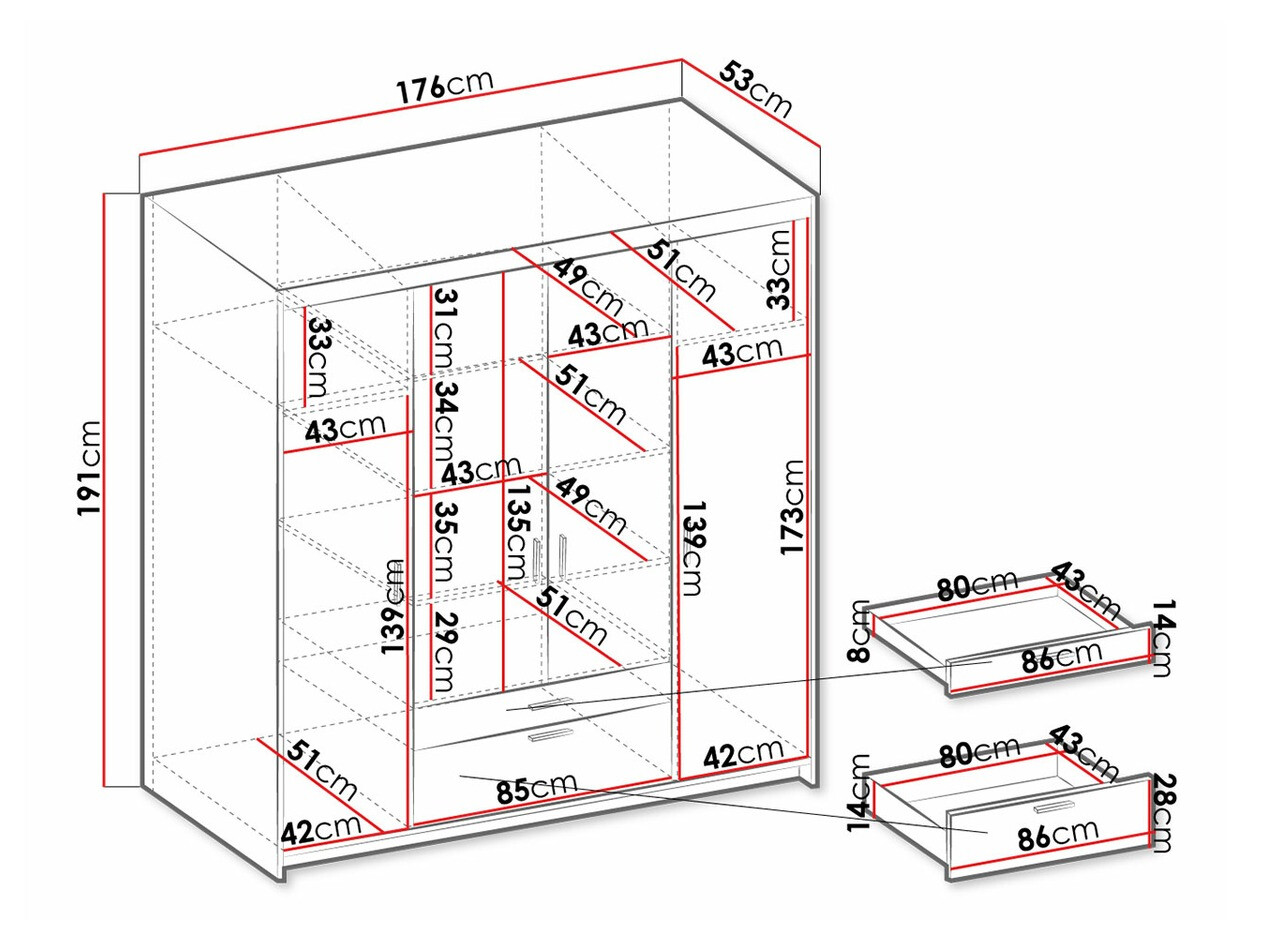 Ormar Novduni 107 (Храст лефкас)