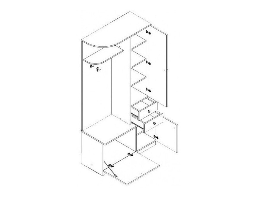 Set za hodnik Murrieta 116 (Sonoma hrast)