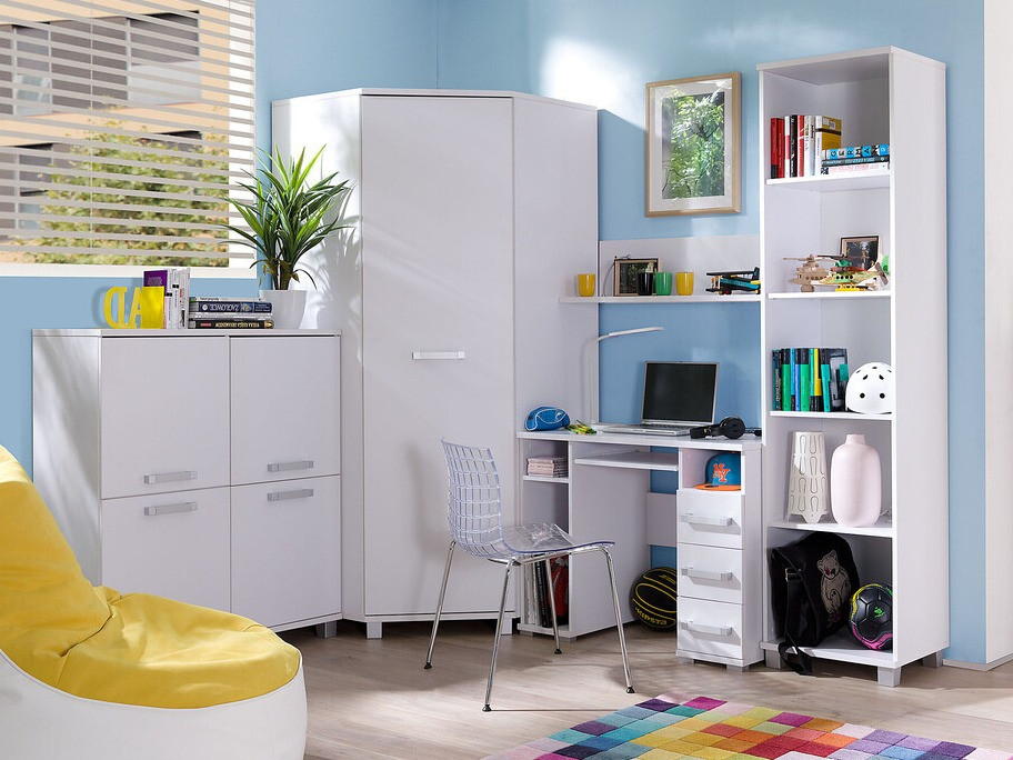 Ugaoni ormar Murrieta 108 (Belo)