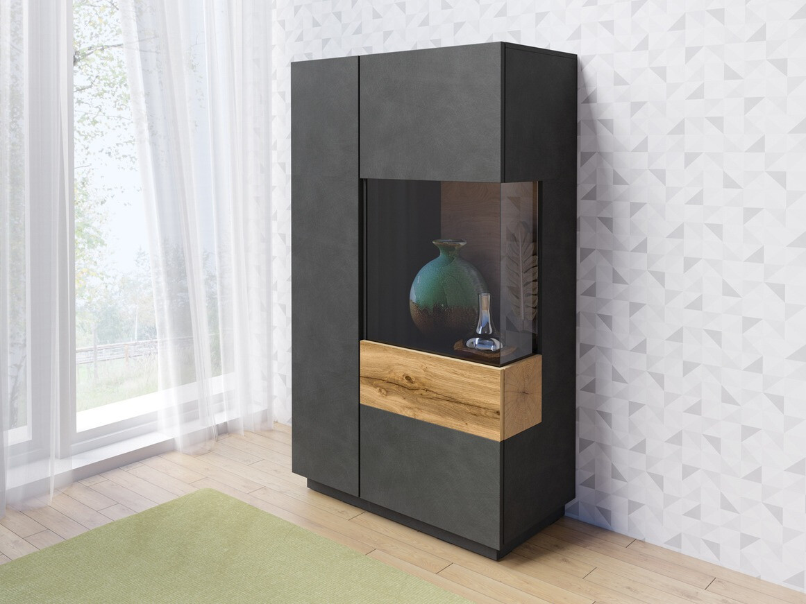 Ormarić Livlore 104 (Matera siva + Hrast Votan)