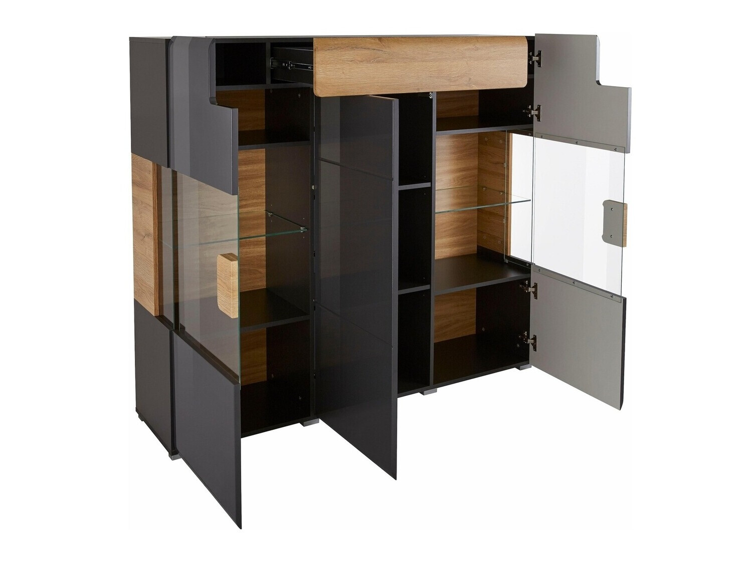 Ormarić Torsone 100 (Antricit (ugalj) + Gloss antricit (ugalj) + Unuk hrast)