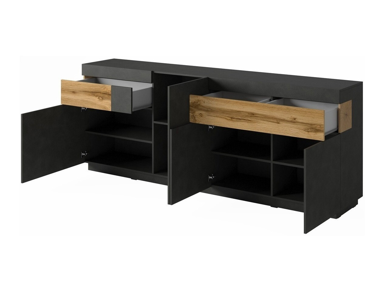 Komoda Livlore 101 (Matera siva + Hrast Votan)