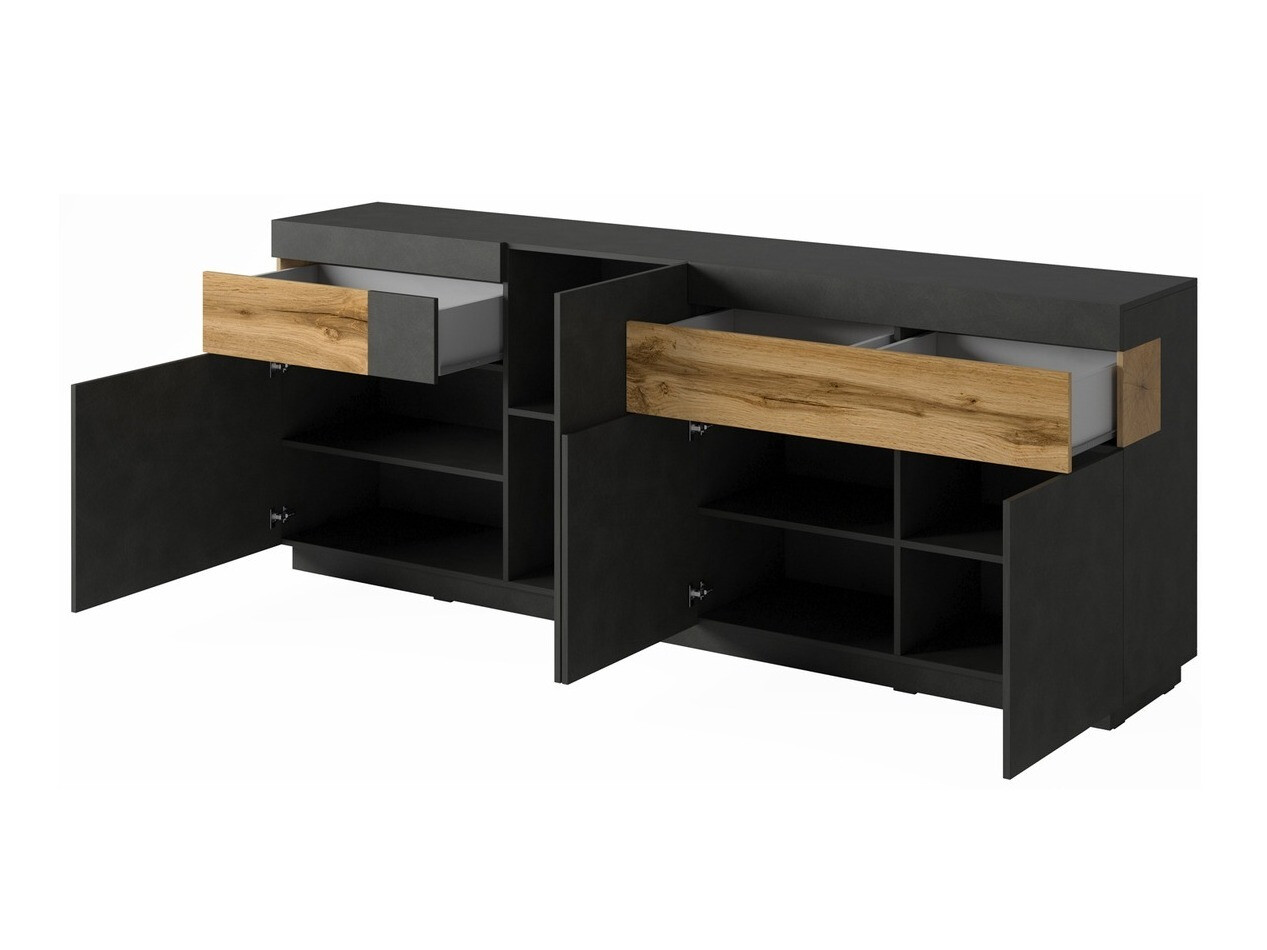 Set za dnevnu sobu Livlore 108 (Matera siva + Hrast Votan)