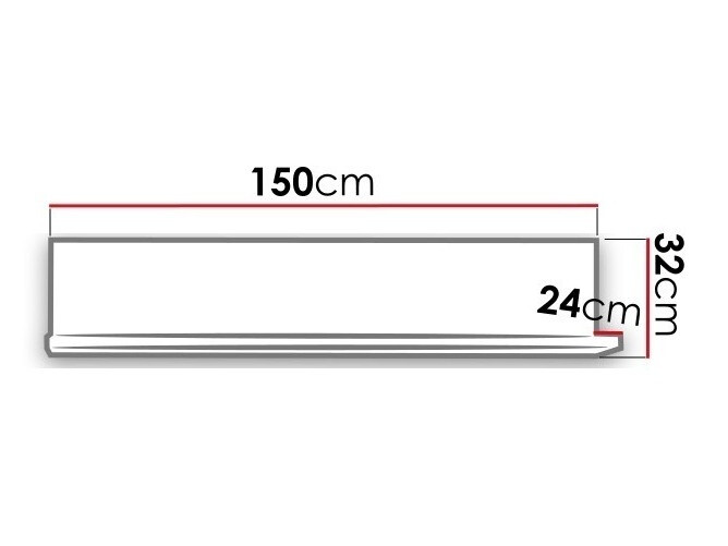 Zidna polica Lutiva 102 (Antricit (ugalj))
